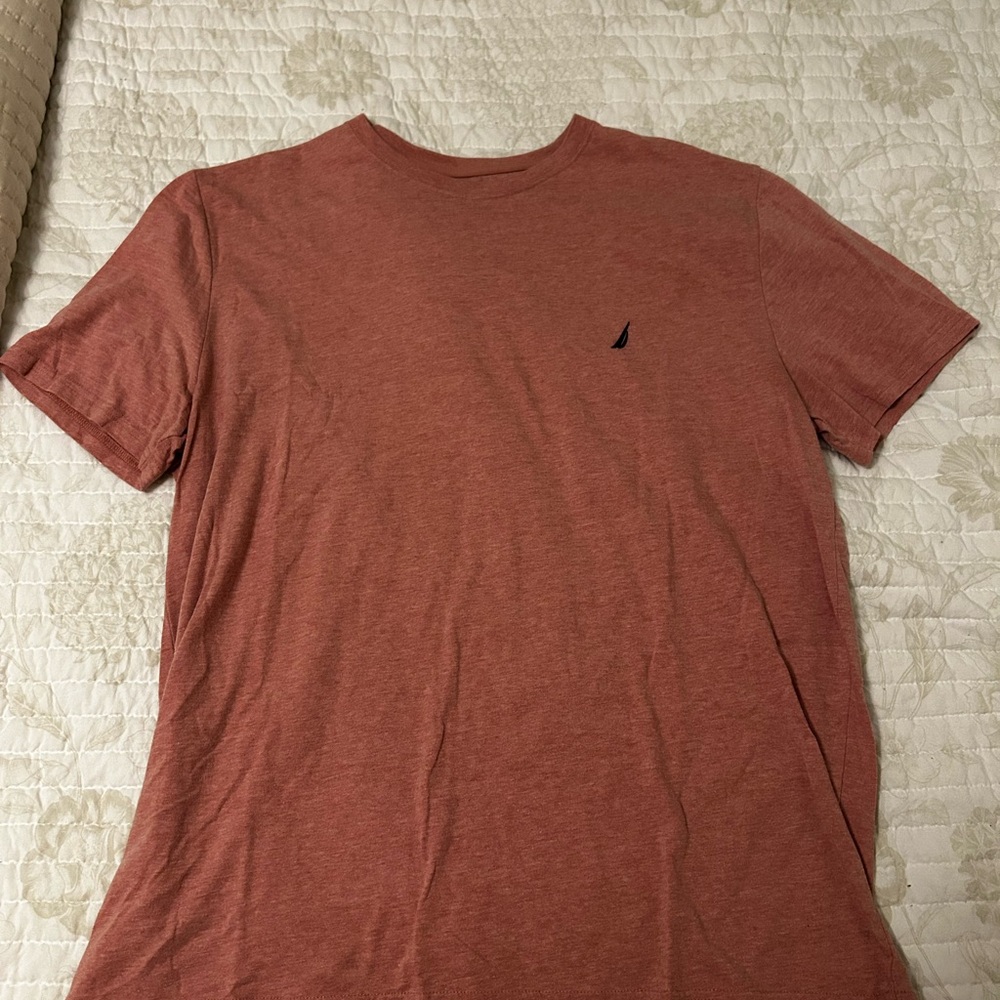 Nautica Men's Pinkish Short Sleeve Tee